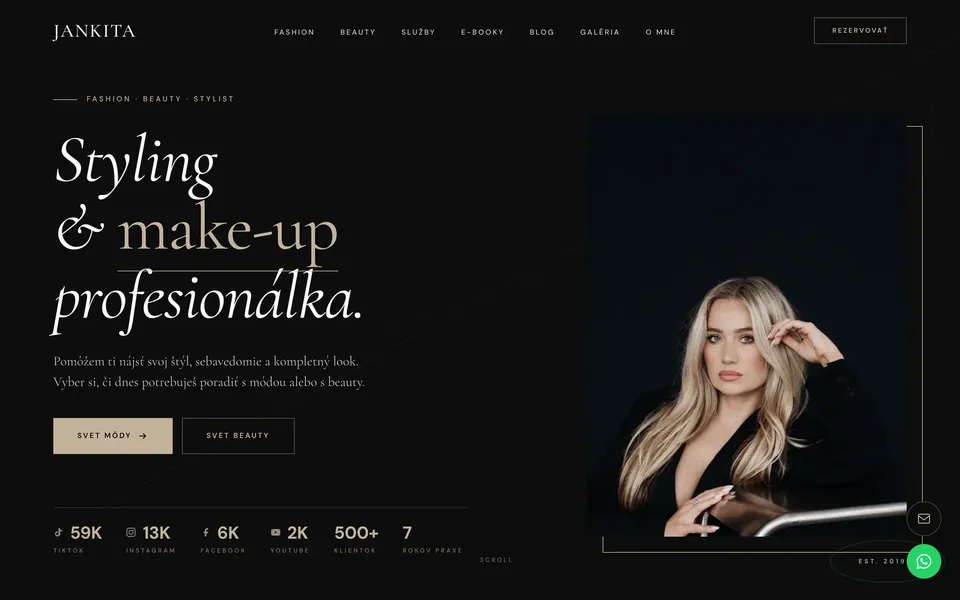 Web stylistky Jankita